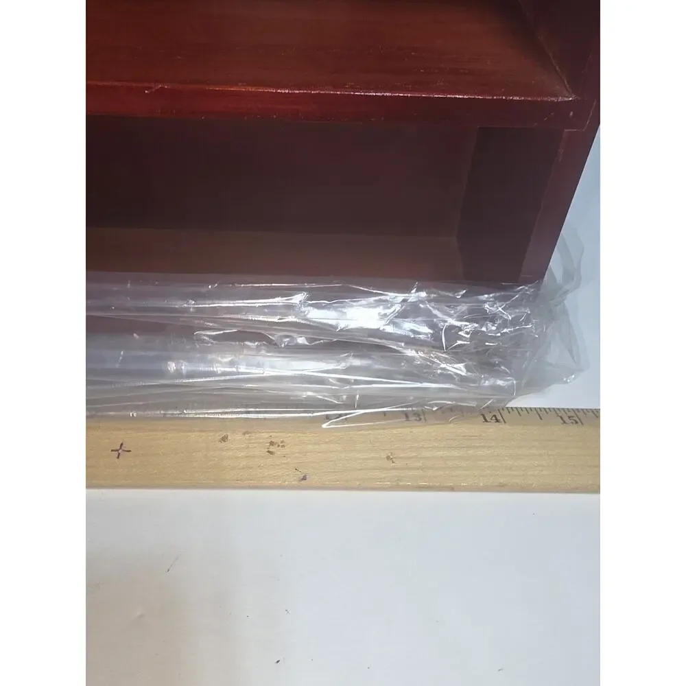 Vtg NIB 2000 Handcrafted Cherry 3 shelf display